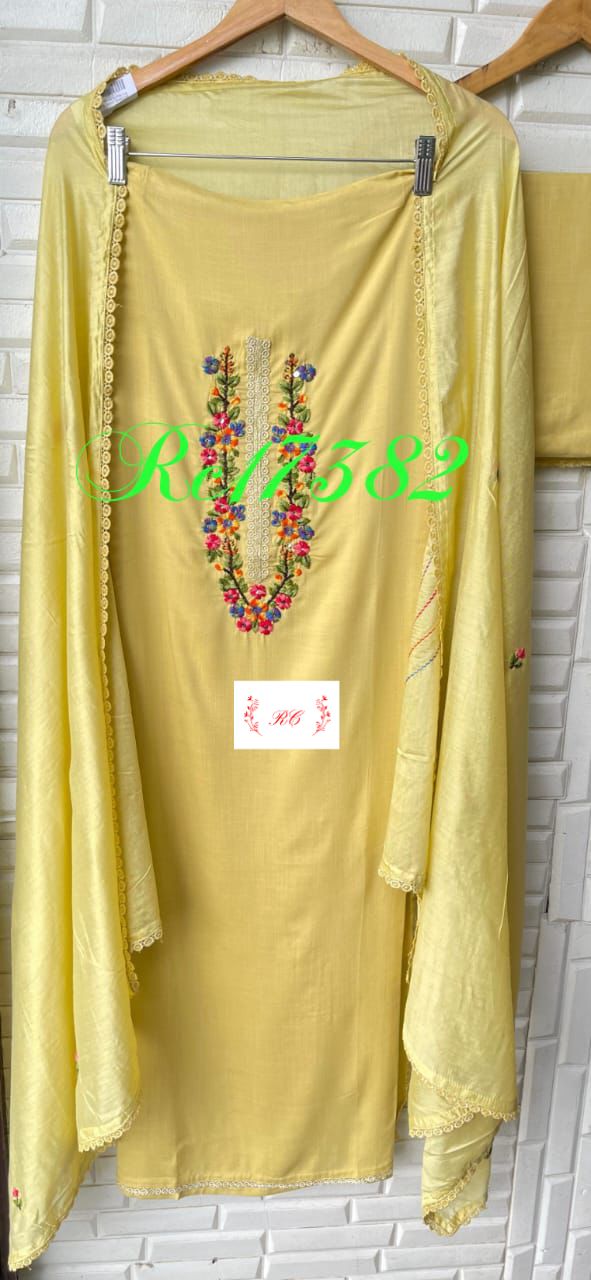 Reyon cotton unstitched ladies suit Rc17382 (a)