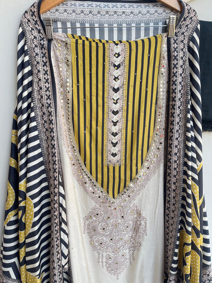 Muslin printed unstitched ladies suit Rc18374 (a)