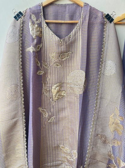 Banarasi shimmer silk ladies unstitched suit Rc19303 (a)