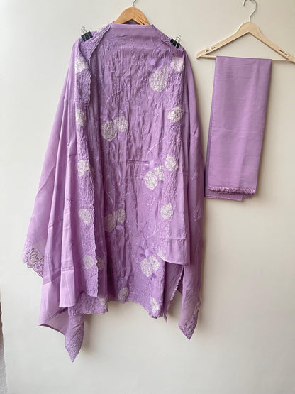 Mul chanderi unstitched ladies suit Rc18915