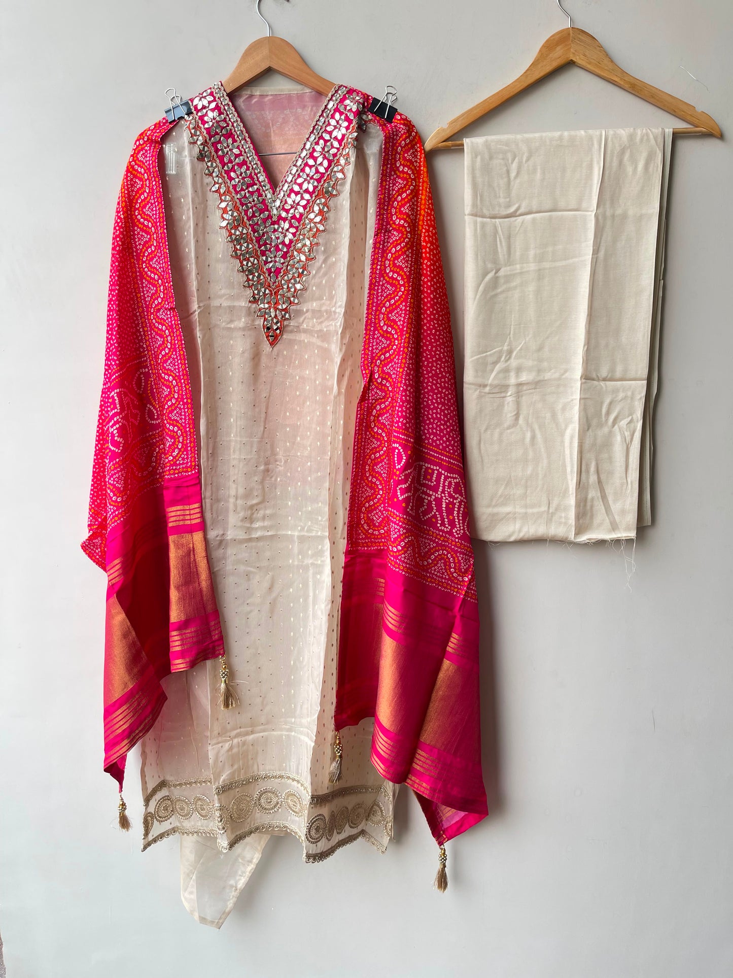 Banarasi shimmer silk ladies unstitched suit Rc19248