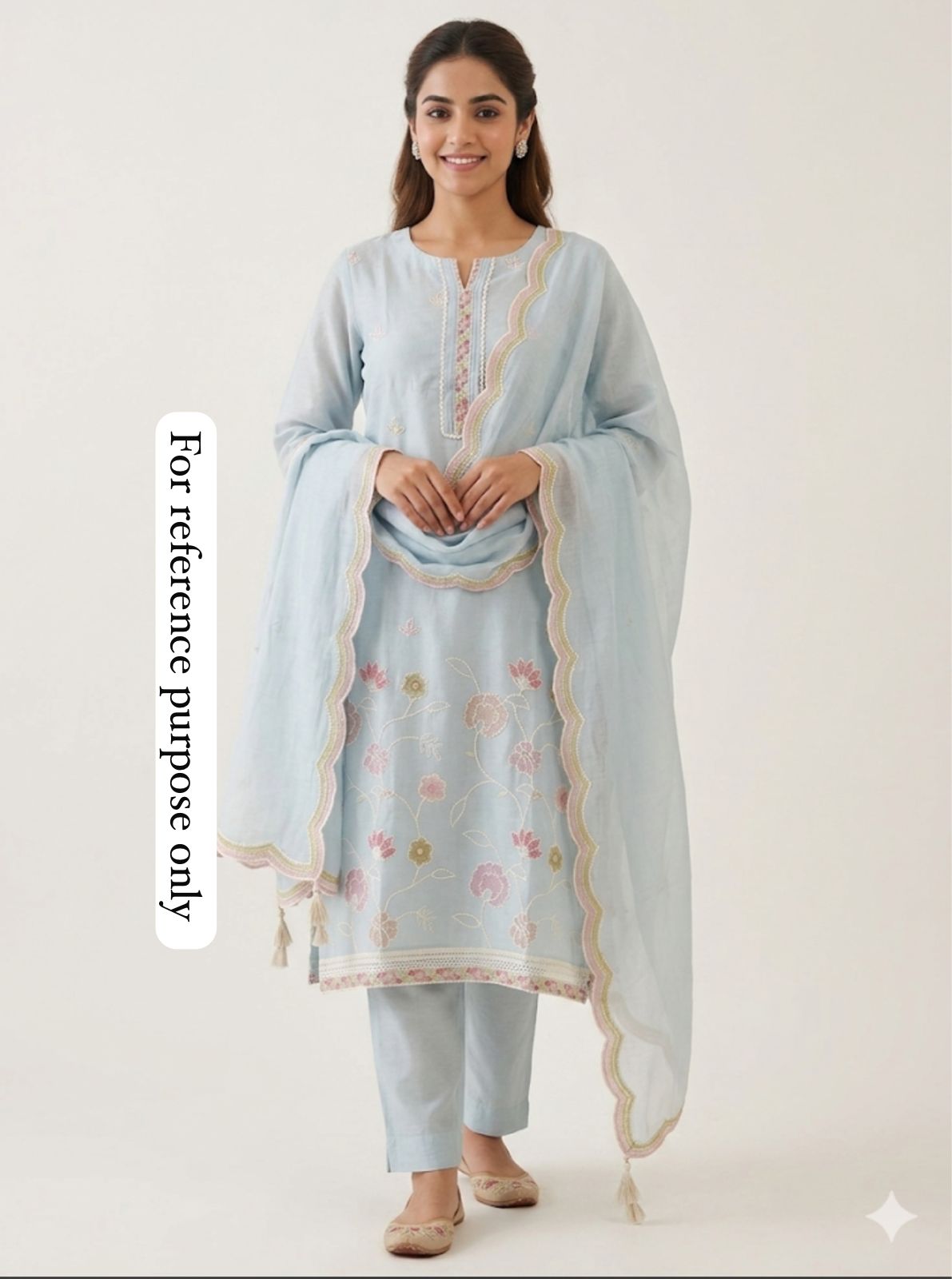Pure Self Mul Chanderi Ladies Unstitched Suit RC-18873 – view 2