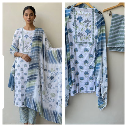 Cotton printed unstitched ladies suit Rc18941