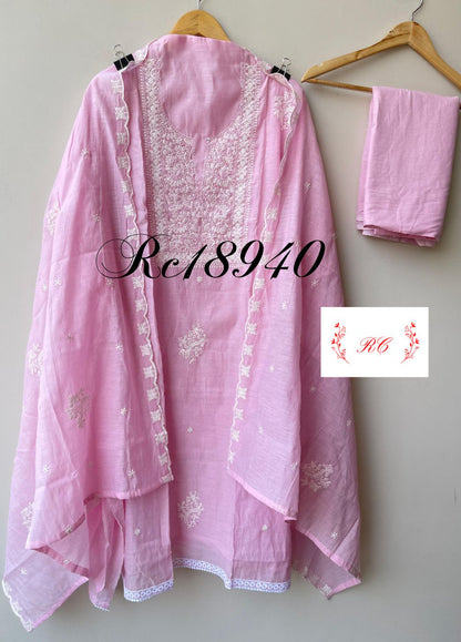 Mul cotton unstitched ladies suit Rc18940