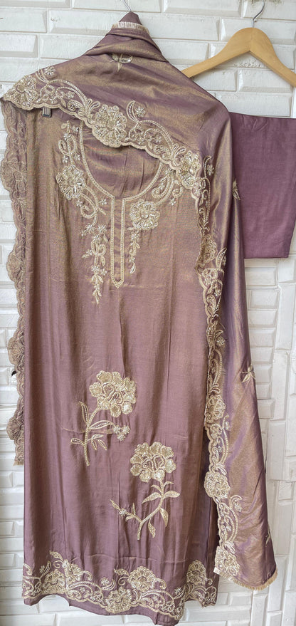 Shimmer silk unstitched ladies suit Rc17846 (a)