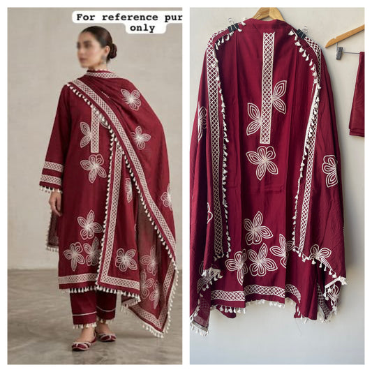 Mul chanderi unstitched ladies suit Rc19255 (b)