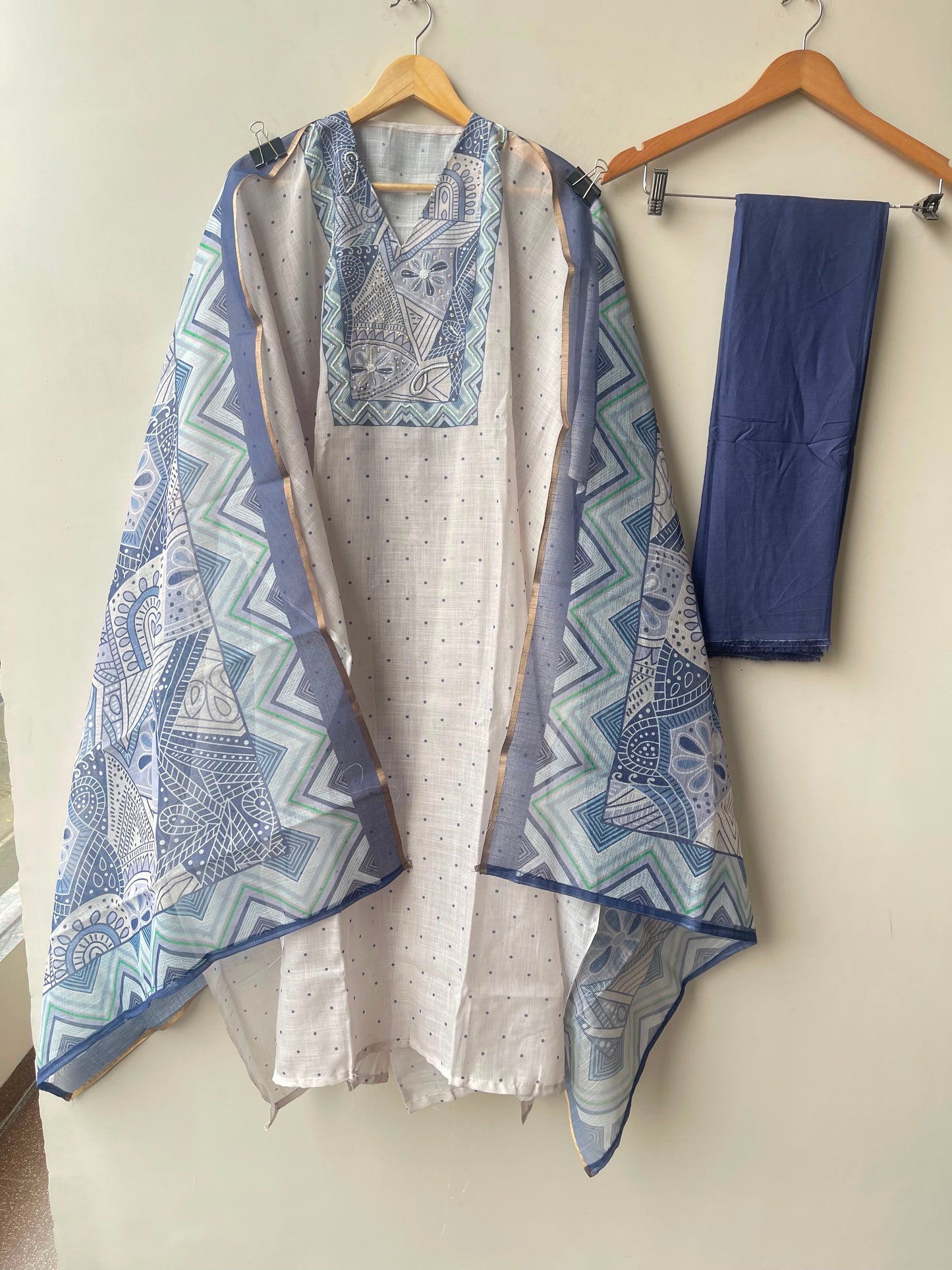 Linen printed unstitched ladies suit Rc19029