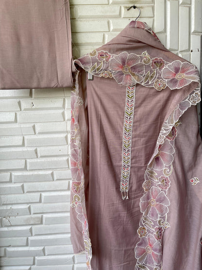 Mul chanderi unstitched ladies suit Rc17161