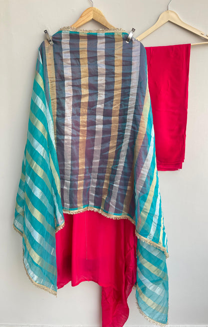 Silk fabric unstitched ladies suit Rc17931 (b)