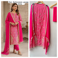 Mul chanderi printed ladies unstitched suit Rc19238