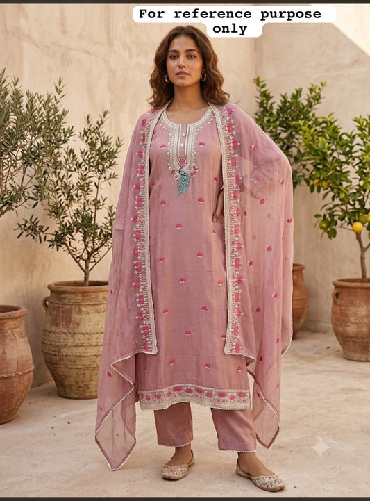 Pure Chinnon unstitched ladies suit Rc19068