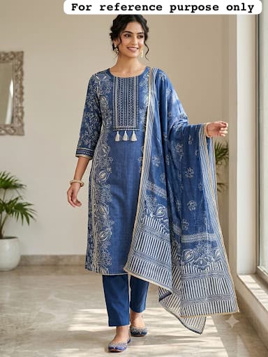 Gajji silk printed unstitched ladies suit Rc19311 (a)
