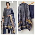 Cotton chanderi unstitched ladies suit Rc19247 (b)