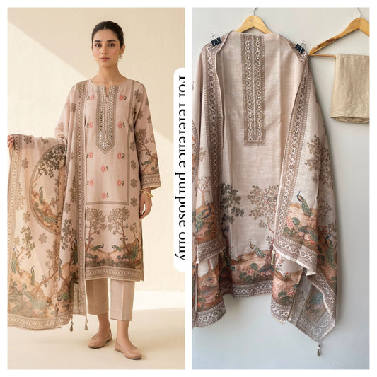 Shimmer linen printed ladies unstitched suit Rc18951
