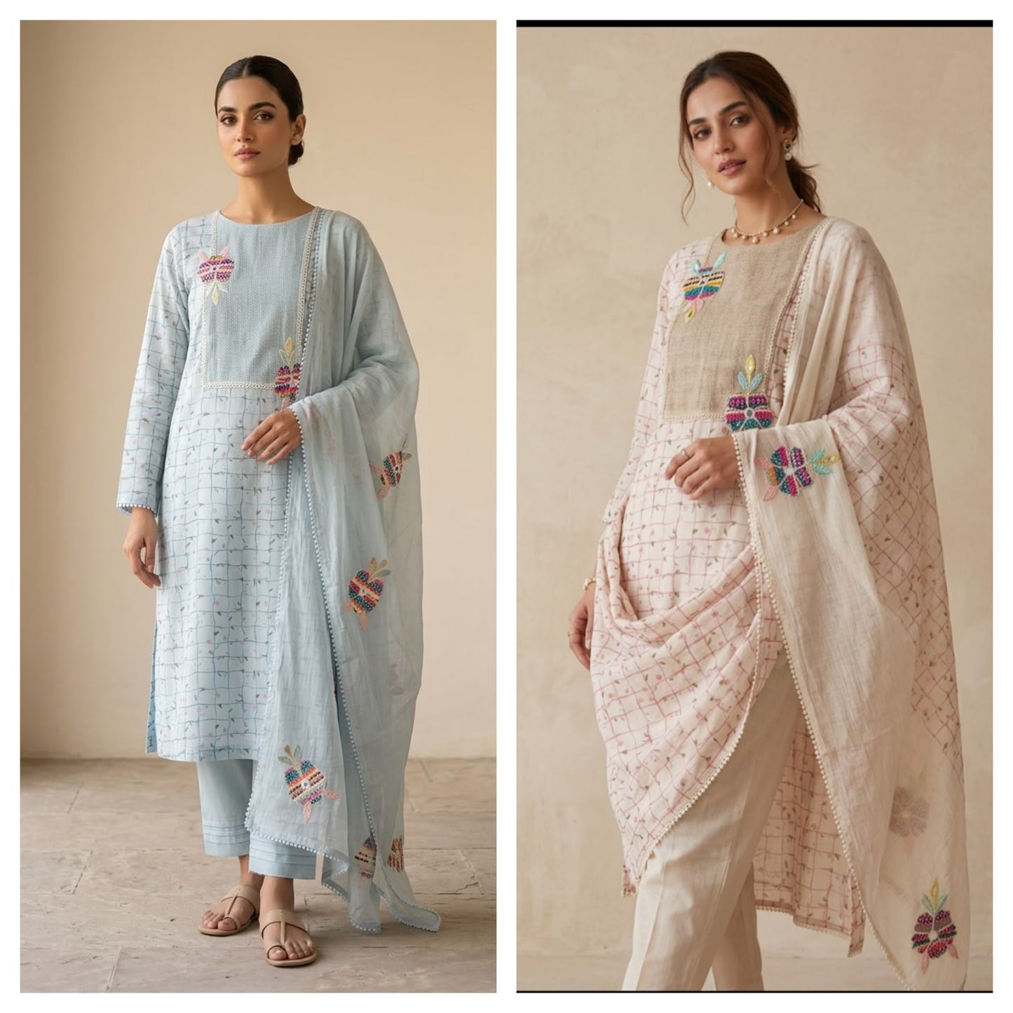 Mul chanderi printed ladies unstitched suit Rc19048 (b)