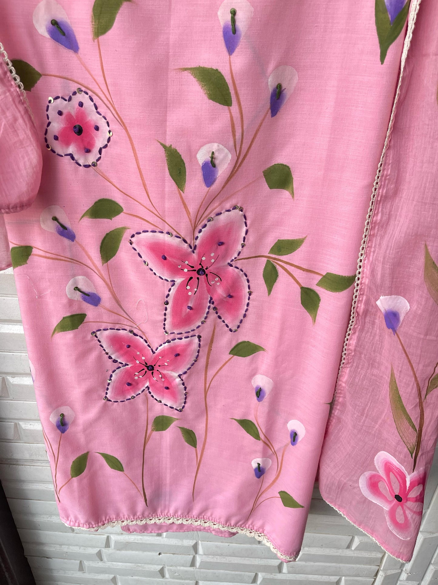 Cotton unstitched ladies suit Rc16673