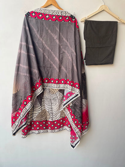 Soft n flowy self muslin ladies unstitched suit Rc19008
