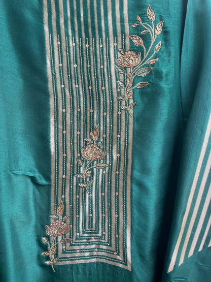 Banarasi tassar silk unstitched ladies suit Rc17905 (a)