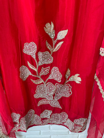 Organza unstitched ladies suit Rc17821 (b)