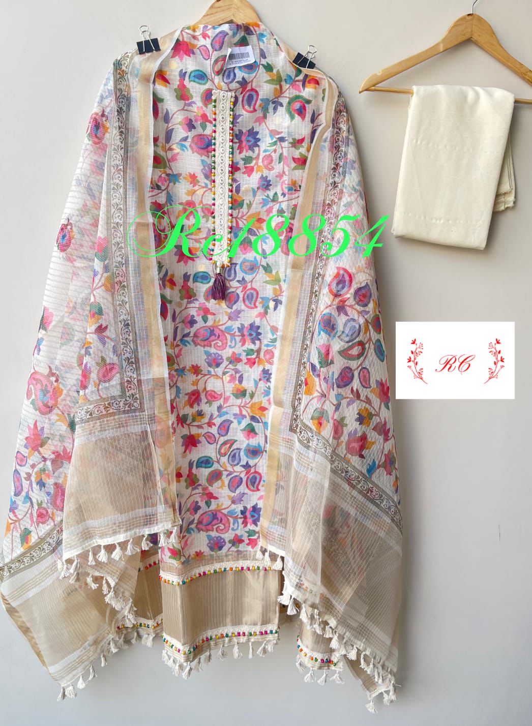 Banarasi Kota Doriya Printed Unstitched Ladies Suit RC-18854 – view 8