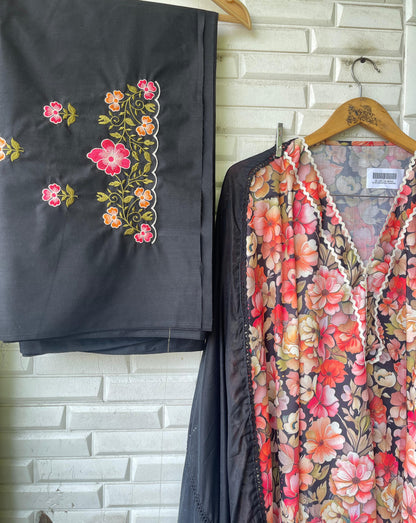 Cotton Printed Unstitched Ladies Suit Rc17254