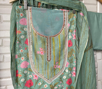 Cotton unstitched ladies suit Rc17449