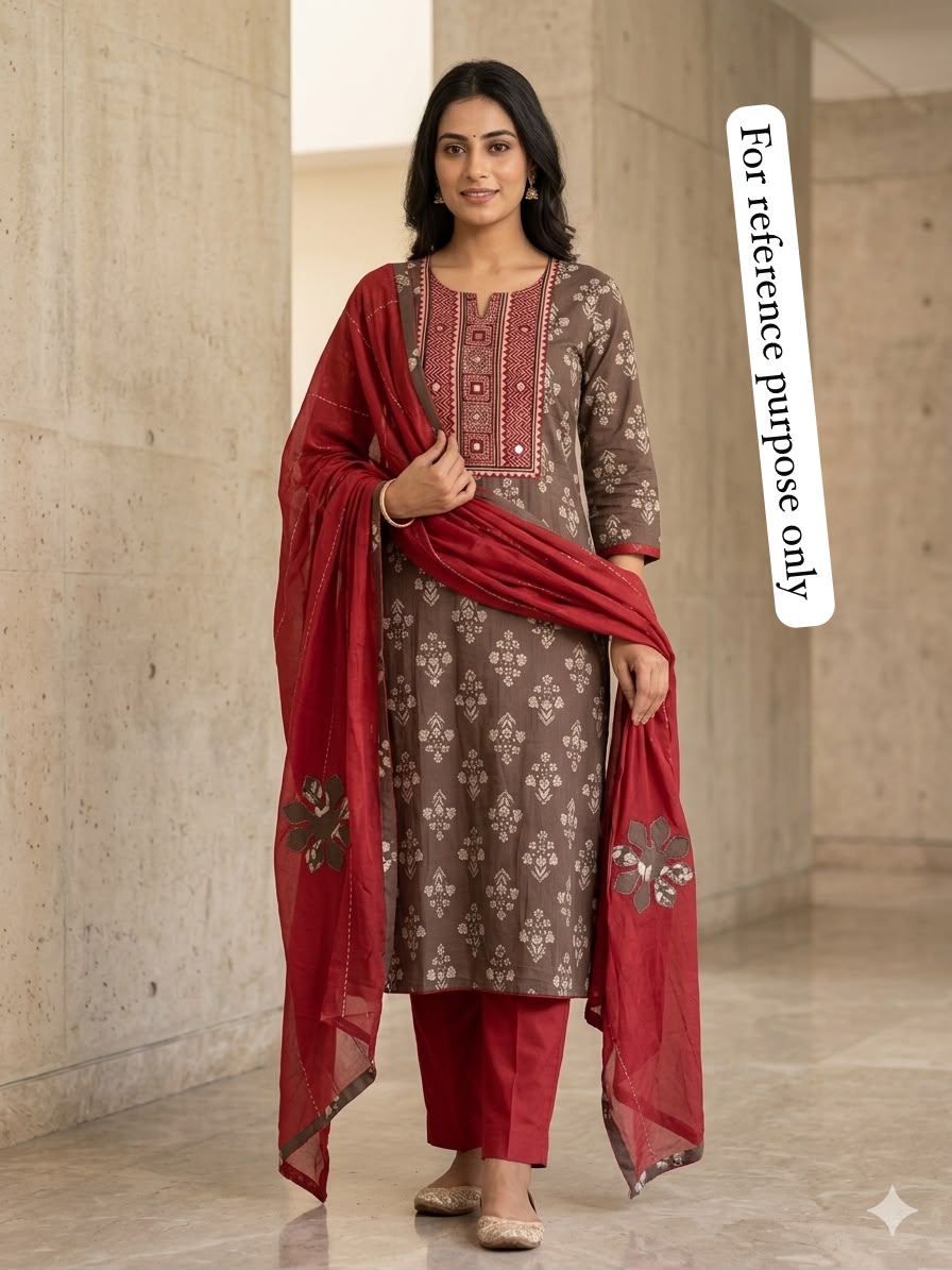 Cotton printed unstitched ladies suit Rc18982