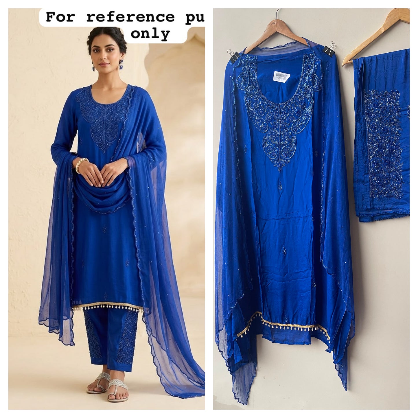 Pure glass organza ladies unstitched suit Rc19185 (a)