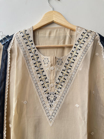 Mul chanderi unstitched ladies suit Rc18912