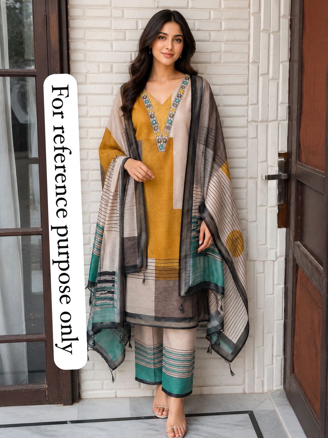 Soft Chanderi Silk Unstitched Ladies Suit RC18824 – view 2