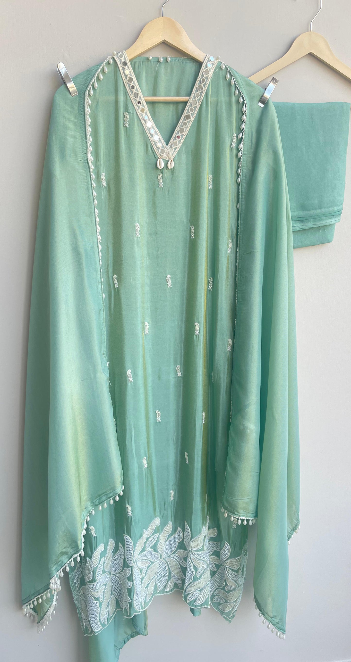 Shimmer silk unstitched ladies suit Rc17891 (a)