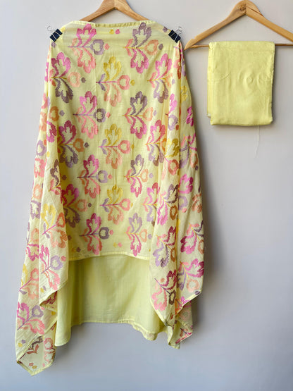 Mul Chanderi Unstitched Ladies Suit RC18847 – view 8