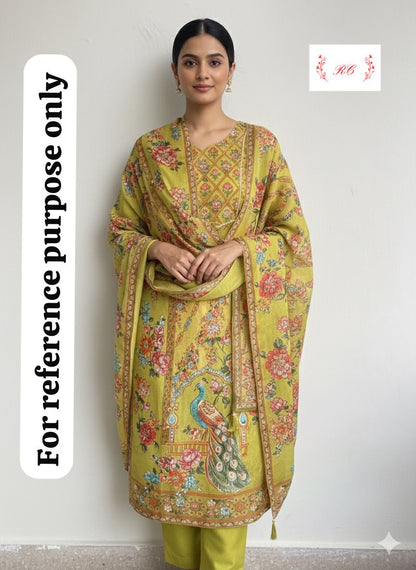 Shimmer Silk Unstitched Ladies Suit RC-18100 – view 6