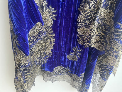 Micra crushed velvet unstitched ladies suit Rc18274