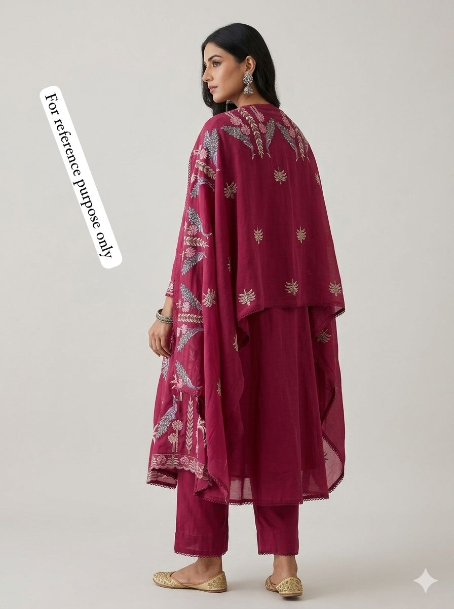 Mul Chanderi Unstitched Ladies Suit RC18890 – view 3