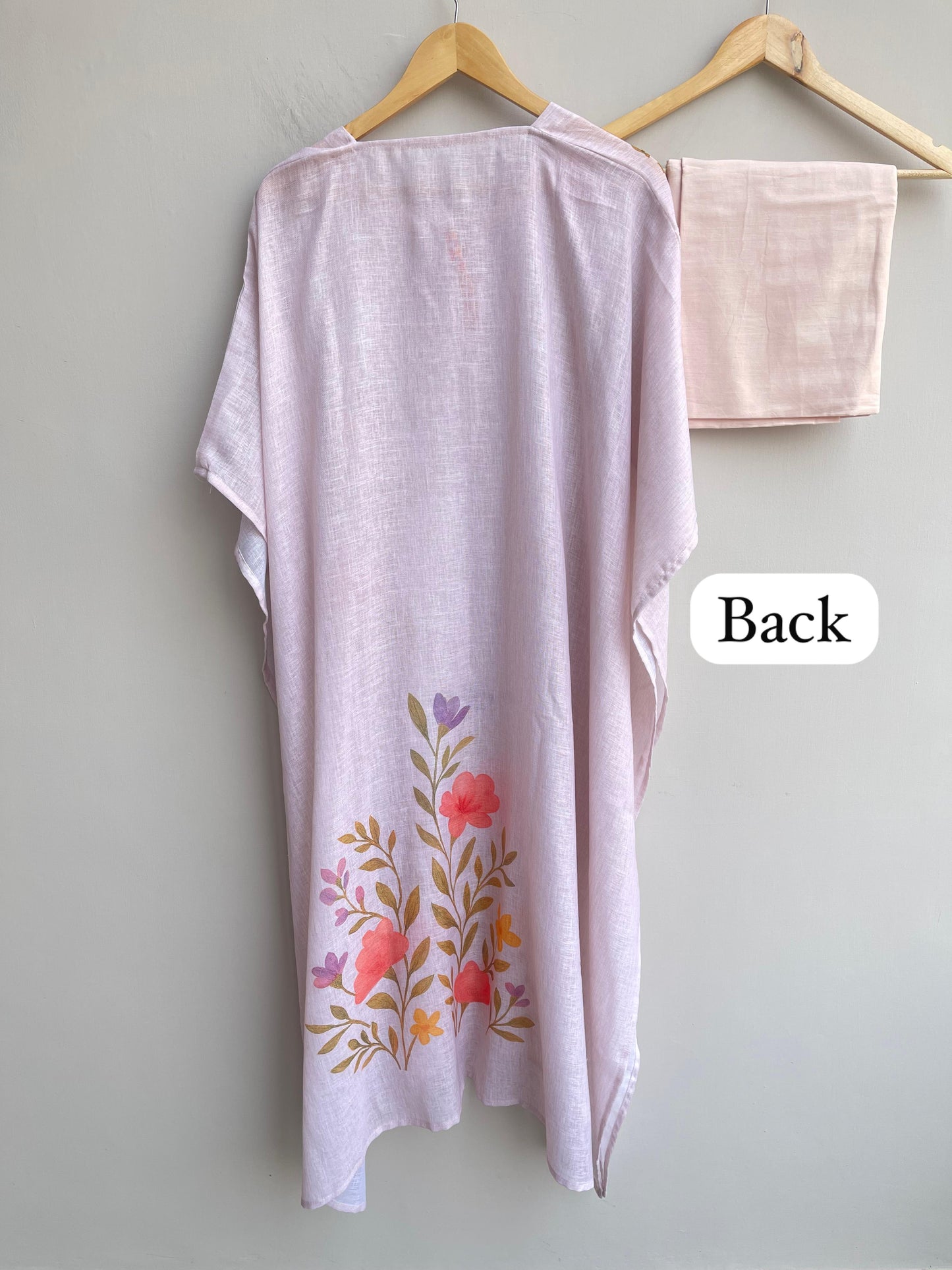 Pure linen printed unstitched ladies suit Rc18528