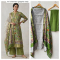 Mul chanderi printed unstitched ladies suit Rc18996