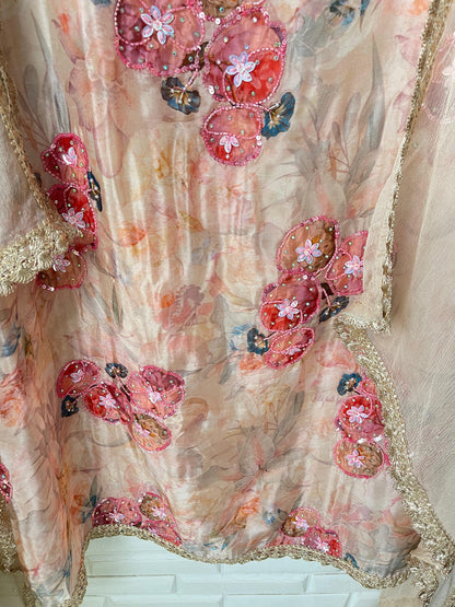 Organza unstitched ladies suit Rc17405