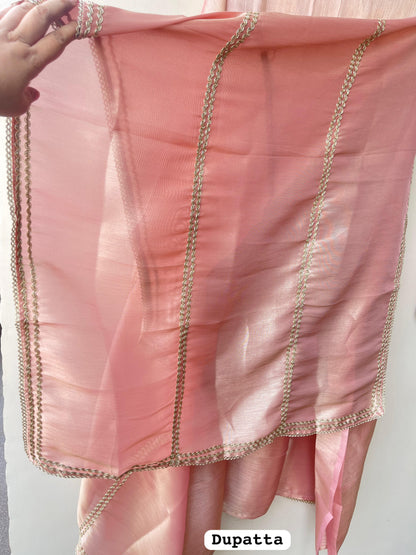 Shimmer Giraffe Silk Ladies Unstitched Suit