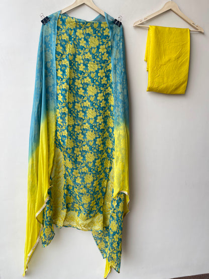 Organza Tuile printed ladies unstitched suit Rc19059