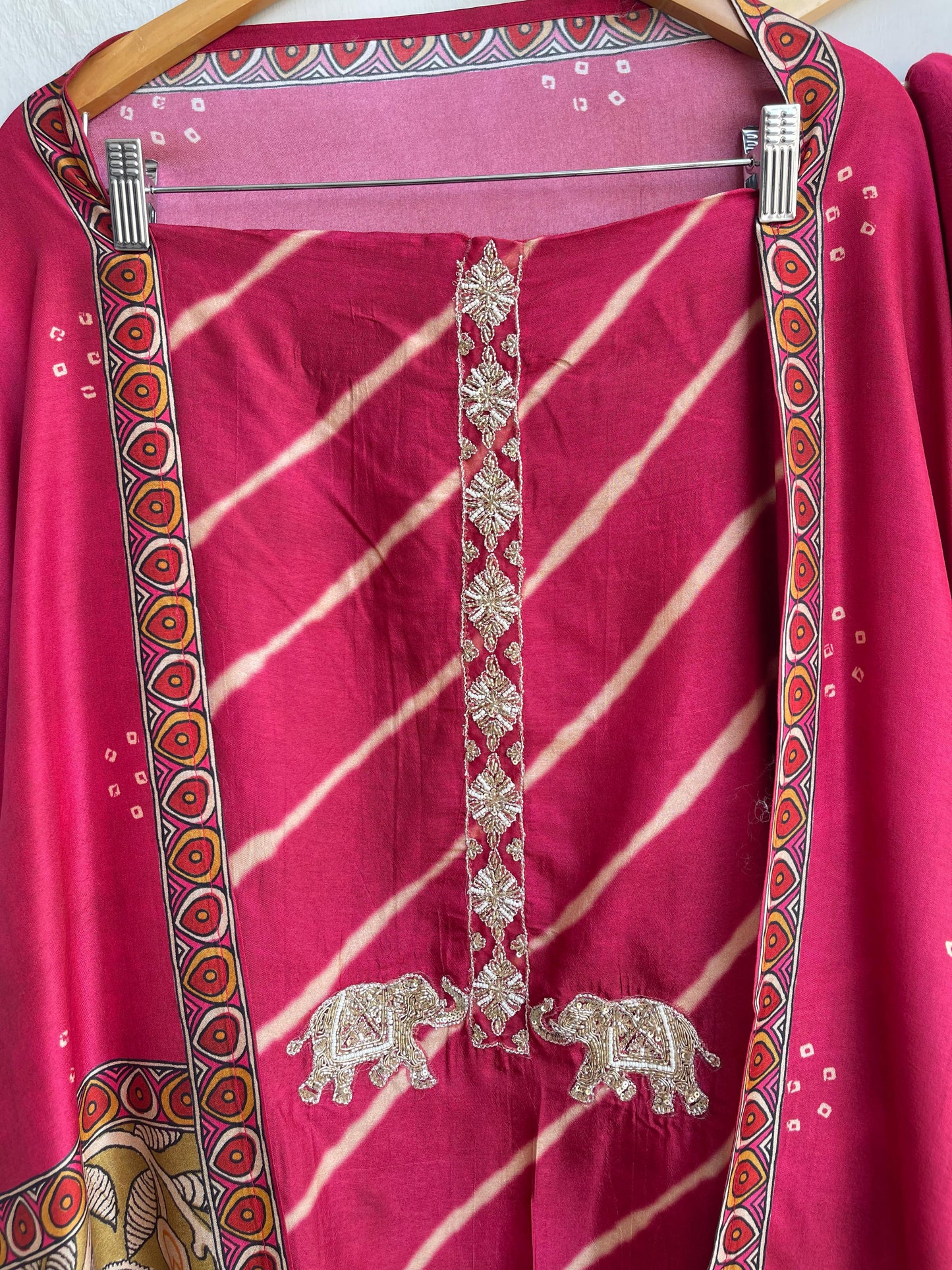 Pure silk printed unstitched ladies suit Rc18543 (a)