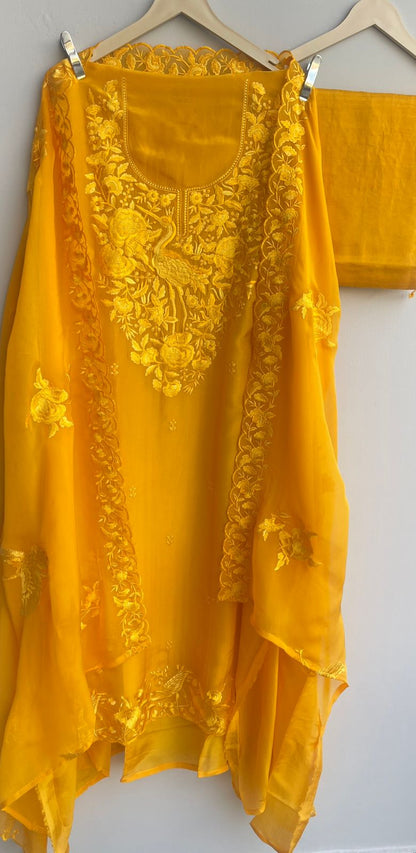 Crape silk unstitched ladies suit Rc17893 (a)