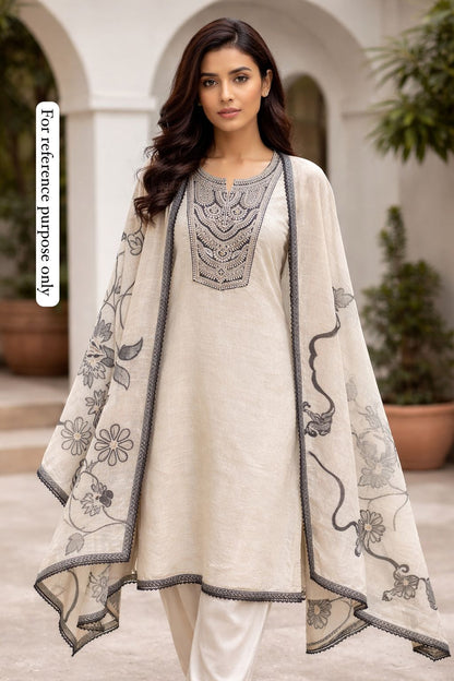 Mul Chanderi Unstitched Ladies Suit RC-18609 – view 2
