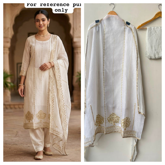 Crushed shimmer tissue fabric unstitched ladies suit Rc19148 (c)
