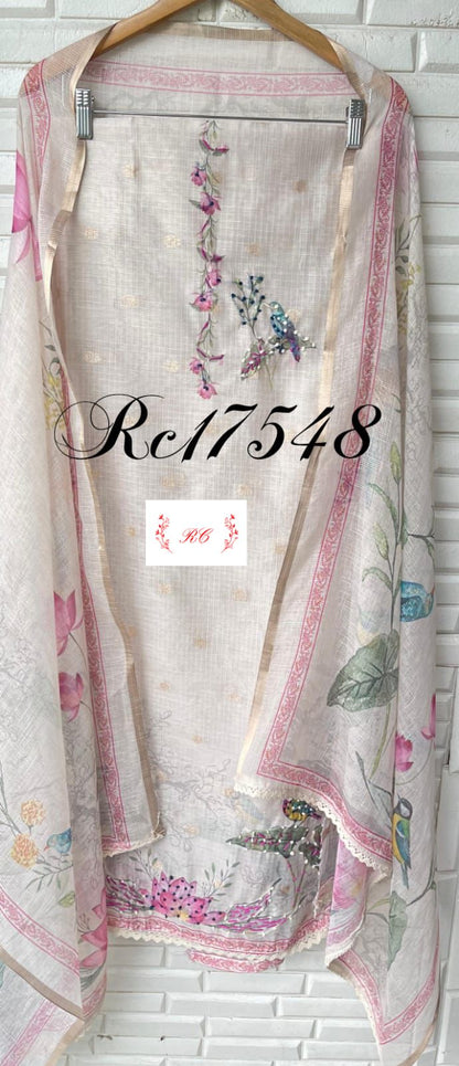 Banarasi kota doriya unstitched ladies suit Rc17548