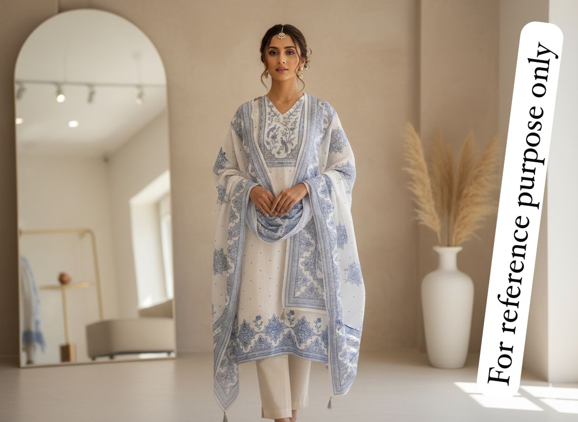 Soft Jute Linen Unstitched Ladies Suit RC-18346 – view 2