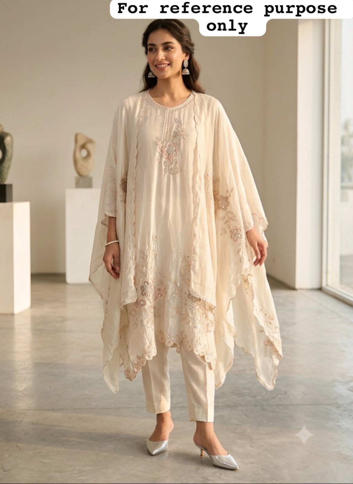 Crepe satin unstitched ladies suit Rc19060 (a)