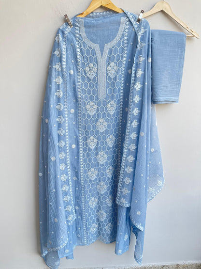 Pure mul chanderi unstitched ladies suit Rc18425 (b)