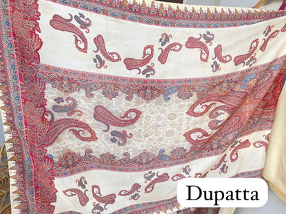 Muslin silk unstitched ladies suit Rc17944