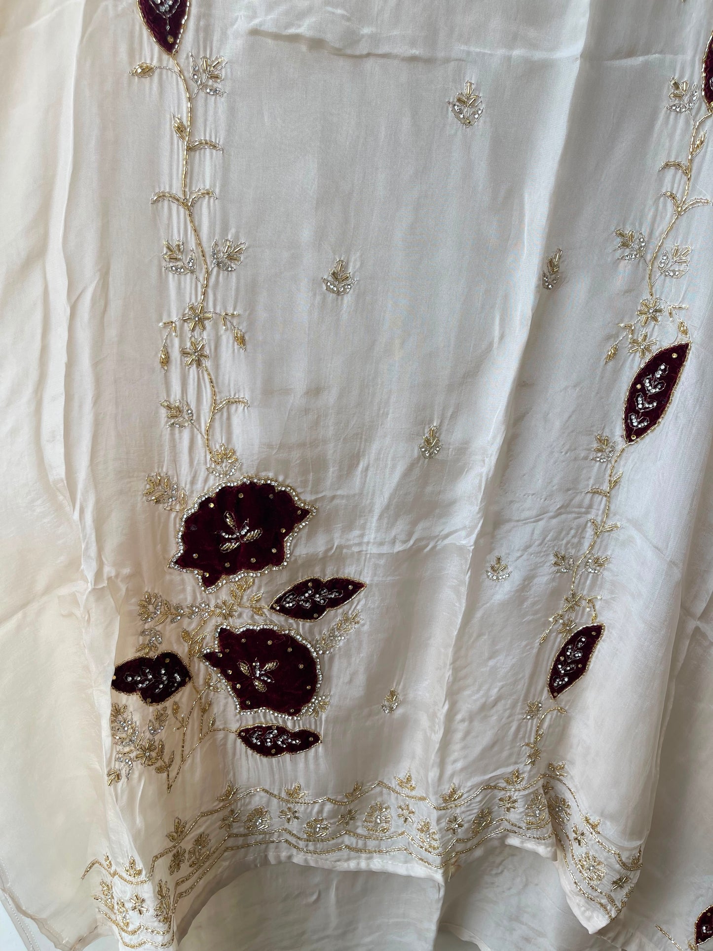 Organza fabric unstitched ladies suit Rc19115